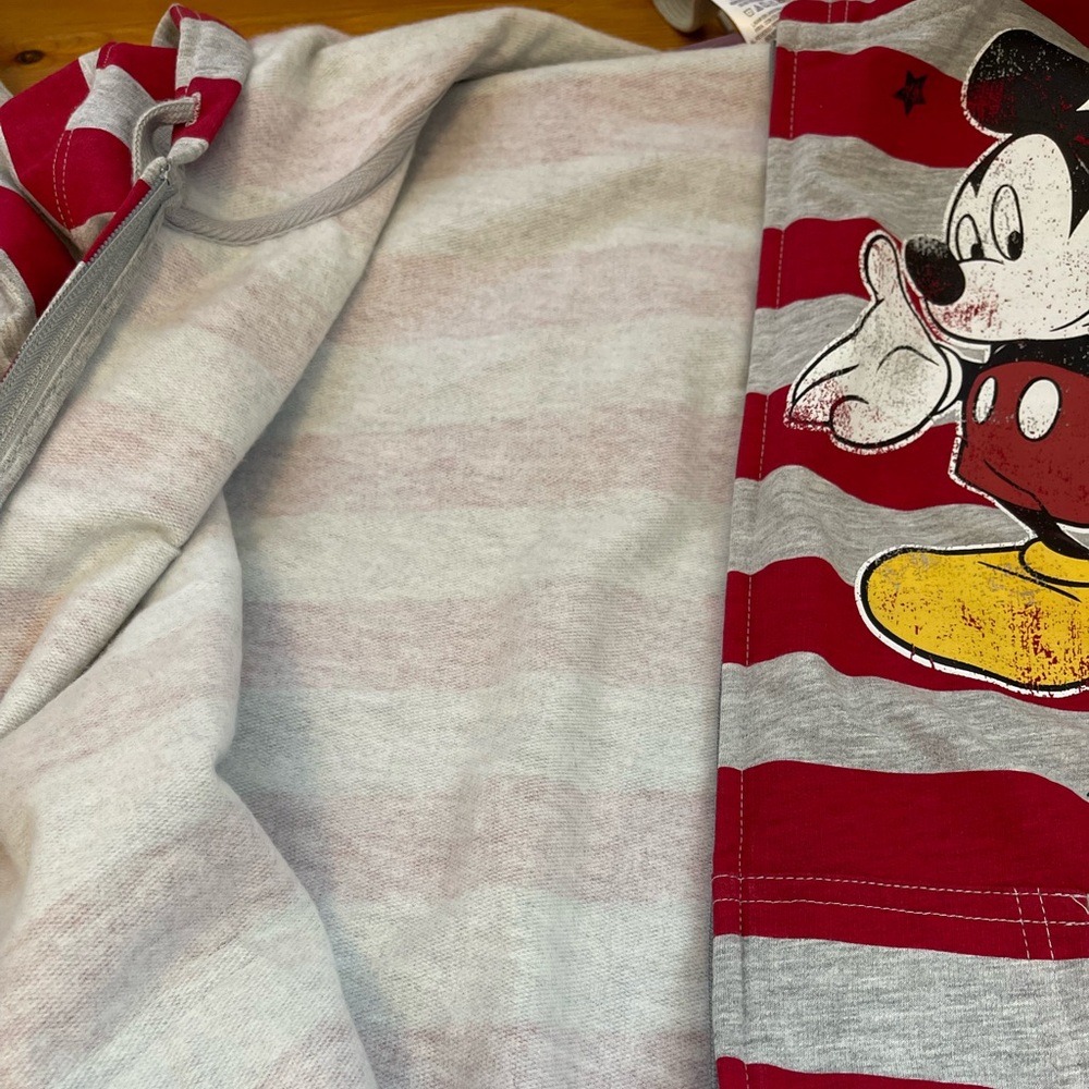 Disney Color Block Zip Front Hooded Jacket Junior Size XL(15-17) - Picture 4 of 9